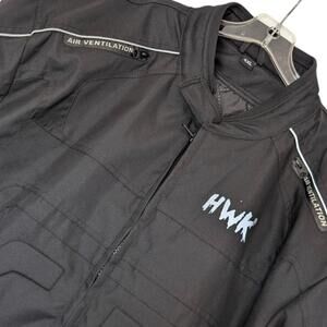 HWK Motorcycle Jacket Mens 4XL Black Textile Riding Vented Reflective Liner